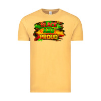 Vintage Mustard black and proud Vintage Tee - FaDigitalArtStudio