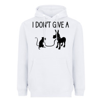 White i don't give a rats ass, funny, jokes, sarcastic sayings t shirt Heavyweight Hoodie - linhVisuals