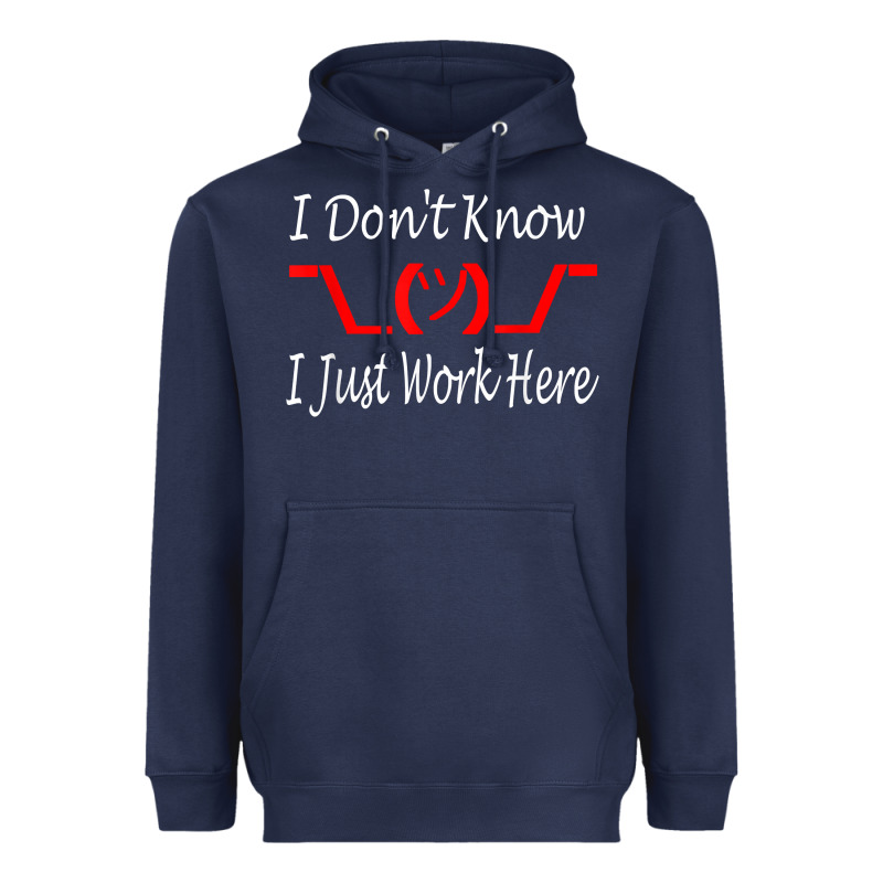 I Don't Know I Just Work Here     T Shirt Heavyweight Hoodie by linhVisuals | Teevron