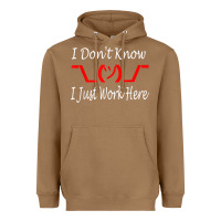 Toasted Coconut i don't know i just work here     t shirt Heavyweight Hoodie - linhVisuals