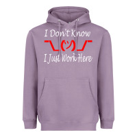 Lavender i don't know i just work here     t shirt Heavyweight Hoodie - linhVisuals