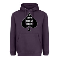 Plum i love big fat cocks queen of spades t shirt Heavyweight Hoodie - linhVisuals