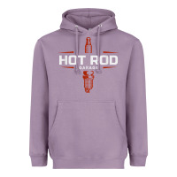 Lavender hot rod garage custom retro classic car spark plug t shirt Heavyweight Hoodie - linhVisuals
