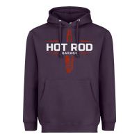 Plum hot rod garage custom retro classic car spark plug t shirt Heavyweight Hoodie - linhVisuals