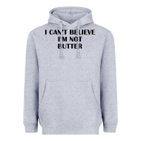 Heather Grey i cant believe im not butter t shirt Heavyweight Hoodie - linhVisuals