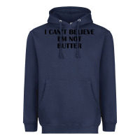 Navy i cant believe im not butter t shirt Heavyweight Hoodie - linhVisuals