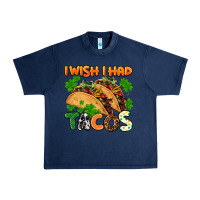 Navy I wish i had tacos St. Patrick's day Urban Heavy Tee - FaDigitalArtStudio