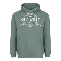 Sage key west fl vintage crossed fishing rods t shirt Heavyweight Hoodie - linhVisuals