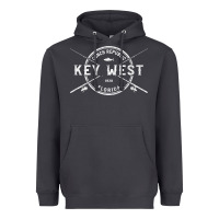 Smoke key west fl vintage crossed fishing rods t shirt Heavyweight Hoodie - linhVisuals