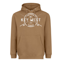Toasted Coconut key west fl vintage crossed fishing rods t shirt Heavyweight Hoodie - linhVisuals
