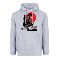 Heather Grey jdm nsx car tuning japan samurai drift import pullover hoodie Heavyweight Hoodie - linhVisuals