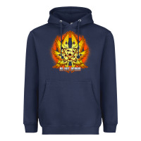 Navy biblically accurate angel meme ophanim be not afraid t shirt Heavyweight Hoodie - linhVisuals