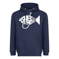 Navy matching church christian group bible verse fishers of men pullover ho Heavyweight Hoodie - linhVisuals