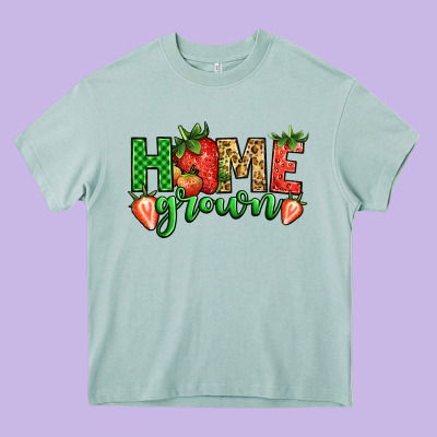 Howe Grown Strawberries Heavy Core Tee Designed By Jasminsmagicworld