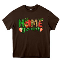 Chocolate Brown howe grown strawberries Heavy Core Tee - Jasminsmagicworld