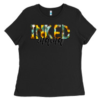 Black Inked Mama Ladies Tee - CowCowDesign