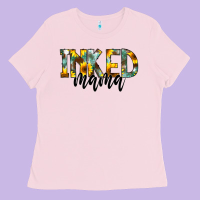 Inked Mama Ladies Tee Designed By Cowcowdesign