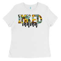 White Inked Mama Ladies Tee - CowCowDesign