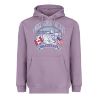 Lavender americana niagara falls scene canada america flags sweatshirt Heavyweight Hoodie - linhVisuals