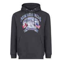 Smoke americana niagara falls scene canada america flags sweatshirt Heavyweight Hoodie - linhVisuals