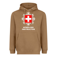 Toasted Coconut après ski instructor sweatshirt Heavyweight Hoodie - linhVisuals