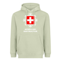 Matcha après ski instructor sweatshirt Heavyweight Hoodie - linhVisuals