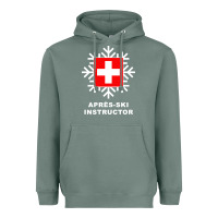 Sage après ski instructor sweatshirt Heavyweight Hoodie - linhVisuals