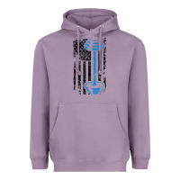 Lavender american flag gym and fitness  weight lifting gift t shirt Heavyweight Hoodie - linhVisuals