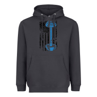 Smoke american flag gym and fitness  weight lifting gift t shirt Heavyweight Hoodie - linhVisuals