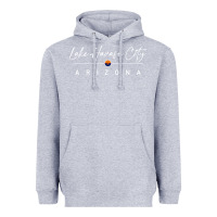 Heather Grey lake havasu city, arizona pullover hoodie Heavyweight Hoodie - linhVisuals