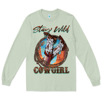 Matcha Stay Wild Cowgirl Long Sleeve Tee - FaDigitalArtStudio
