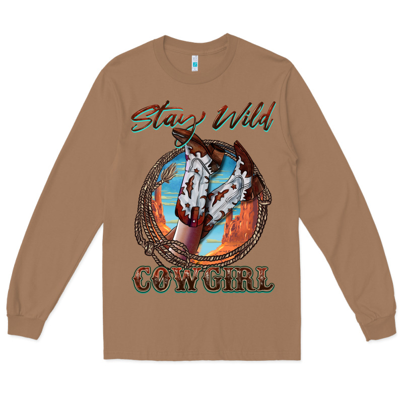 Stay Wild Cowgirl Long Sleeve Tee by FaDigitalArtStudio | Teevron