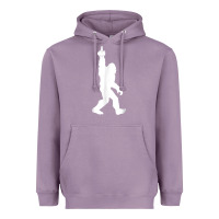 Lavender funny bigfoot middle finger for squatch believers t shirt Heavyweight Hoodie - linhVisuals