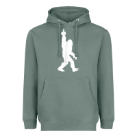Sage funny bigfoot middle finger for squatch believers t shirt Heavyweight Hoodie - linhVisuals