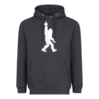 Smoke funny bigfoot middle finger for squatch believers t shirt Heavyweight Hoodie - linhVisuals
