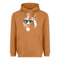 Meerkat american akita shirts with glasses sunglasses retro style t shirt Heavyweight Hoodie - linhVisuals