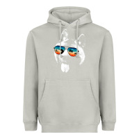 Moon Dust american akita shirts with glasses sunglasses retro style t shirt Heavyweight Hoodie - linhVisuals
