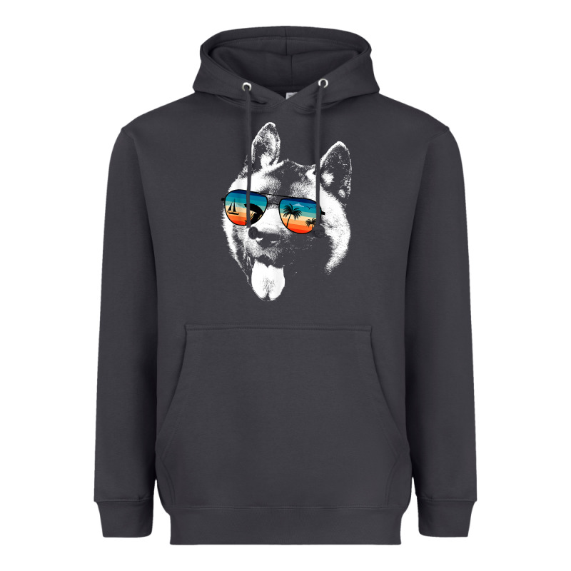 American Akita Shirts With Glasses Sunglasses Retro Style T Shirt Heavyweight Hoodie by linhVisuals | Teevron
