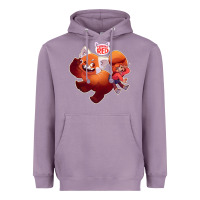 Lavender turning red Merch Heavyweight Hoodie - linhVisuals