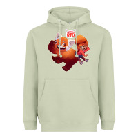 Matcha turning red Merch Heavyweight Hoodie - linhVisuals