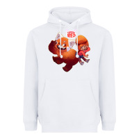 White turning red Merch Heavyweight Hoodie - linhVisuals