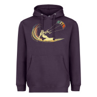 Plum kite kiteboarding kiting kitesurfing kitesurf gift premium t shirt Heavyweight Hoodie - linhVisuals