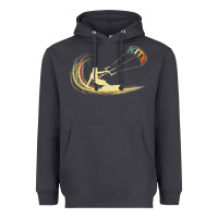 Smoke kite kiteboarding kiting kitesurfing kitesurf gift premium t shirt Heavyweight Hoodie - linhVisuals