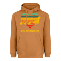 Meerkat mama duck mother of 3 duckling funny mom mommy animal lover t shirt Heavyweight Hoodie - linhVisuals