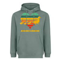 Sage mama duck mother of 3 duckling funny mom mommy animal lover t shirt Heavyweight Hoodie - linhVisuals