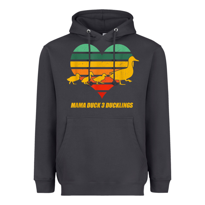 Mama Duck Mother Of 3 Duckling Funny Mom Mommy Animal Lover T Shirt Heavyweight Hoodie by linhVisuals | Teevron