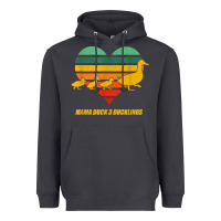 Smoke mama duck mother of 3 duckling funny mom mommy animal lover t shirt Heavyweight Hoodie - linhVisuals