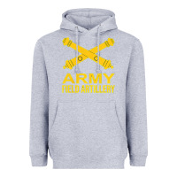 Heather Grey army field artillery branch us usa t shirt Heavyweight Hoodie - linhVisuals