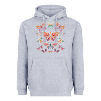 Heather Grey butterfly breeds butterfly t shirt Heavyweight Hoodie - linhVisuals