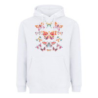 White butterfly breeds butterfly t shirt Heavyweight Hoodie - linhVisuals